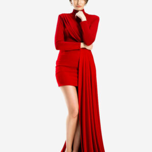 Robe longue Scarlett rouge